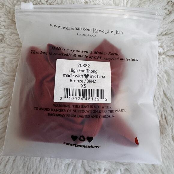 We are HAH | Free People High End Seamless Thong Panty in Bronze, XS - Picture 5 of 6